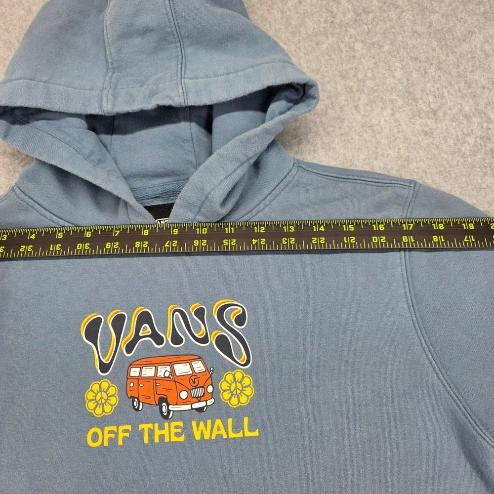 Vans Graphic Hoodie Kids XL‎ Blue Off The Wall Van VW Bus Exploring The World